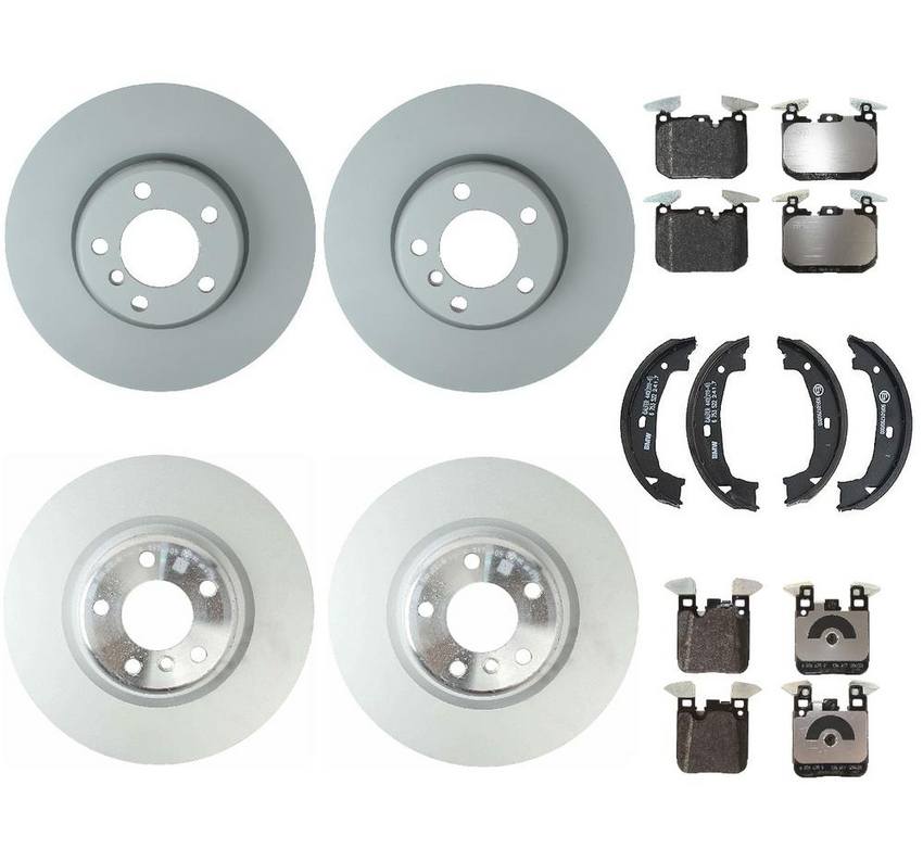 BMW Brake Kit - Pads and Rotors Front &  Rear (340mm/345mm)